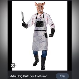 SOLD Adult pig Butcher Costume